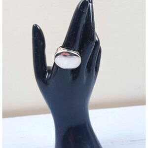 Sterling Silver 925 Italy Statement Ring Wide Band 12g Tested